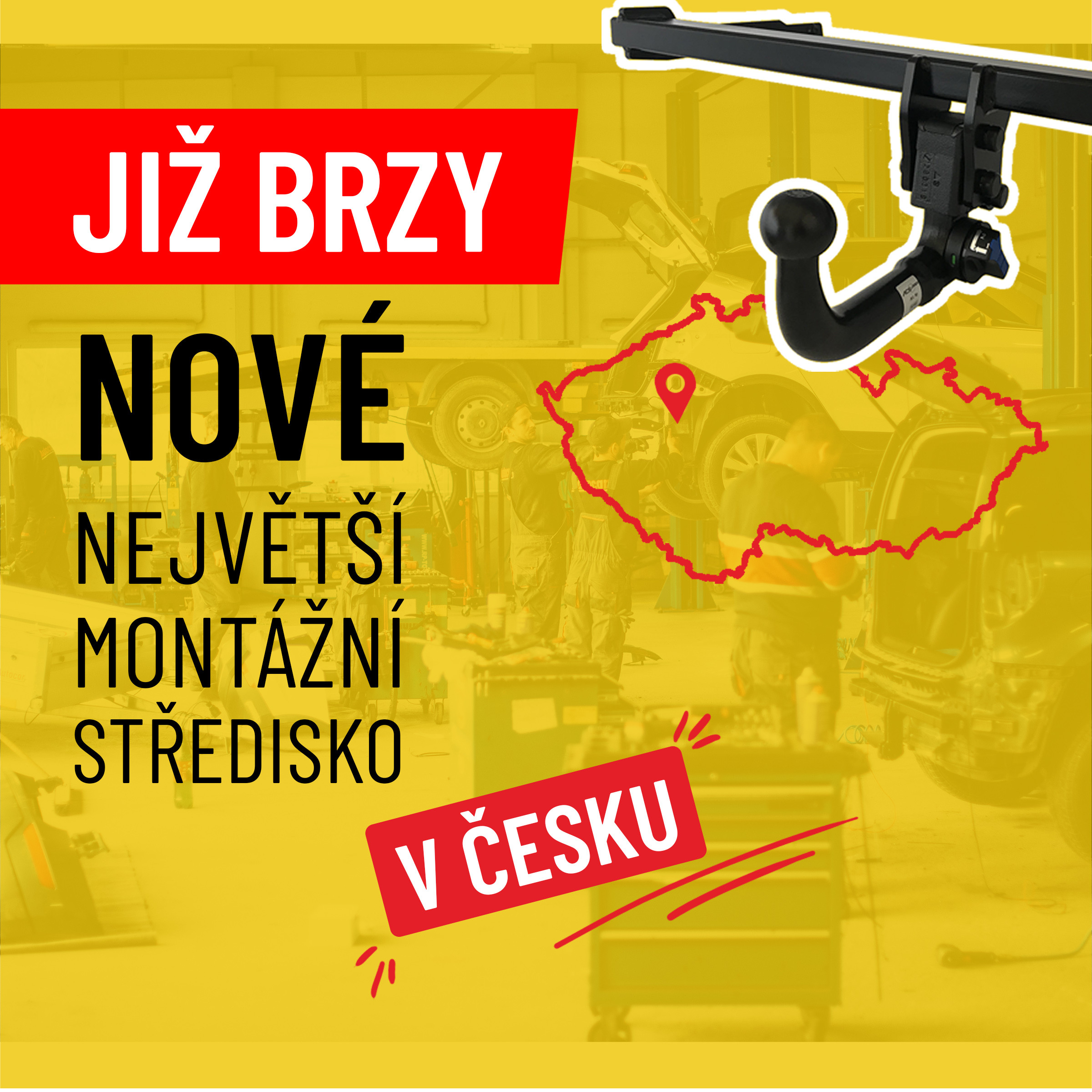 nové montážní středisko tažných zařízení 